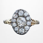 Georgian Style Diamond Cluster Ring 1.5ct Total