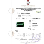 Edwardian Style Tourmaline Diamond Cocktail Ring 5.55ct Tourmaline With Cert