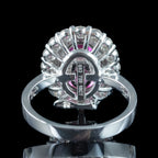 Interchangeable Multi-Gemstone Cluster Ring With Box