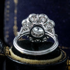Edwardian Style Lab Grown Diamond Daisy Cluster Ring 3.96ct Total