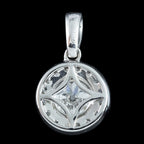Art Deco Style Diamond Pendant 18ct Gold 1.09ct Lab Grown Centre