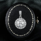 Art Deco Style Diamond Pendant 18ct Gold 1.09ct Lab Grown Centre