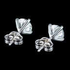 Lab Grown Diamond Stud Earrings 18ct Gold 2ct Total With Certs