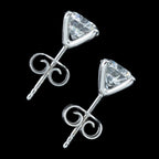 Lab Grown Diamond Stud Earrings 18ct Gold 2ct Total With Certs