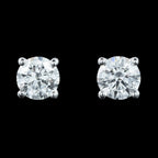 Lab Grown Diamond Stud Earrings 18ct Gold 2ct Total With Certs