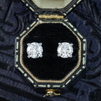 Lab Grown Diamond Stud Earrings 18ct Gold 2ct Total With Certs