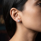Lab Grown Diamond Stud Earrings 18ct Gold 2ct Total With Certs