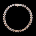 Lab Grown Diamond Tennis Bracelet 18ct Rose Gold 12.72ct Total