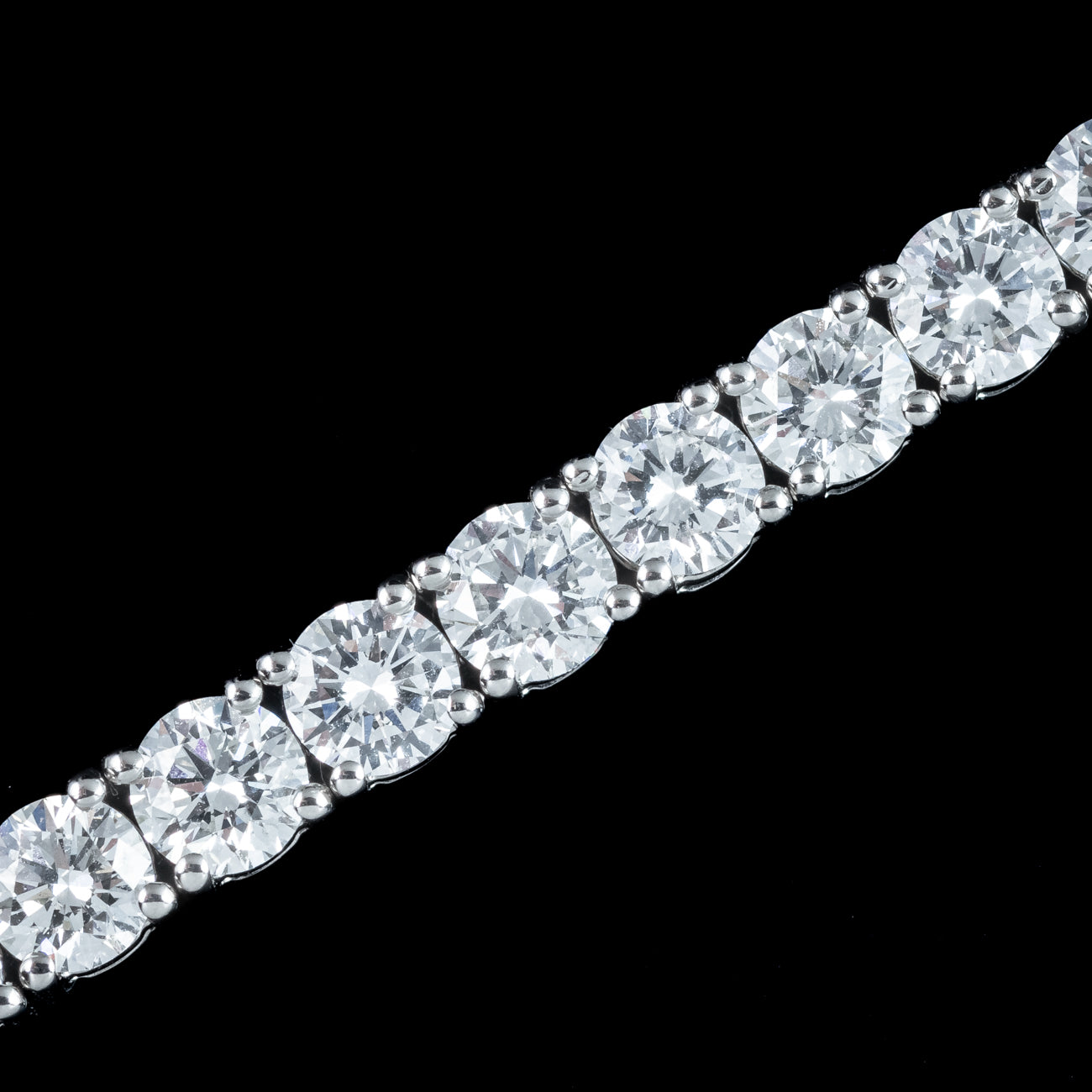 Art Deco Style Lab Grown Diamond Tennis Bracelet 12.56ct Total