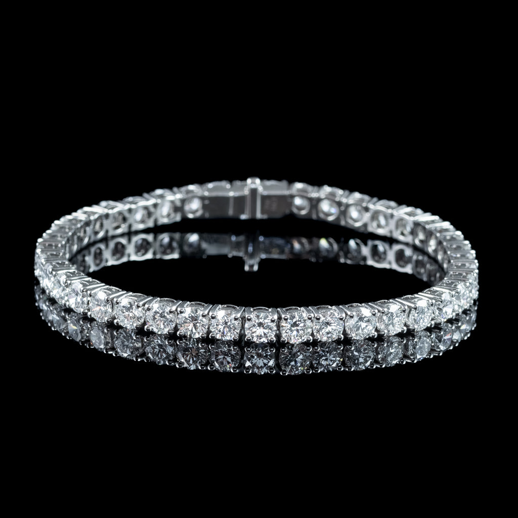 Art Deco Style Lab Grown Diamond Tennis Bracelet 12.56ct Total