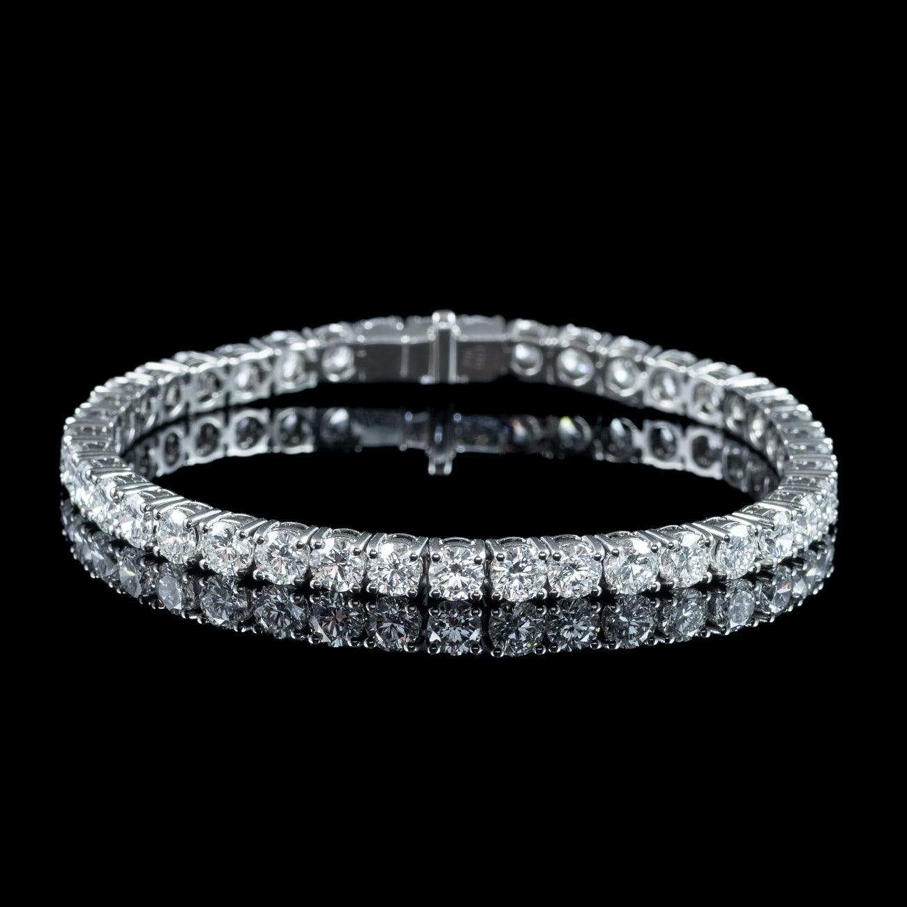 Art Deco Style Lab Grown Diamond Tennis Bracelet 12.56ct Total
