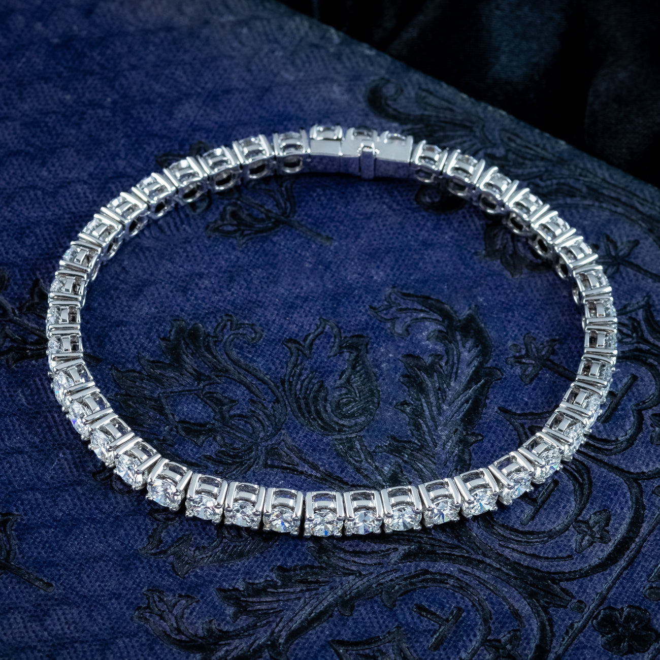 Art Deco Style Lab Grown Diamond Tennis Bracelet 12.56ct Total