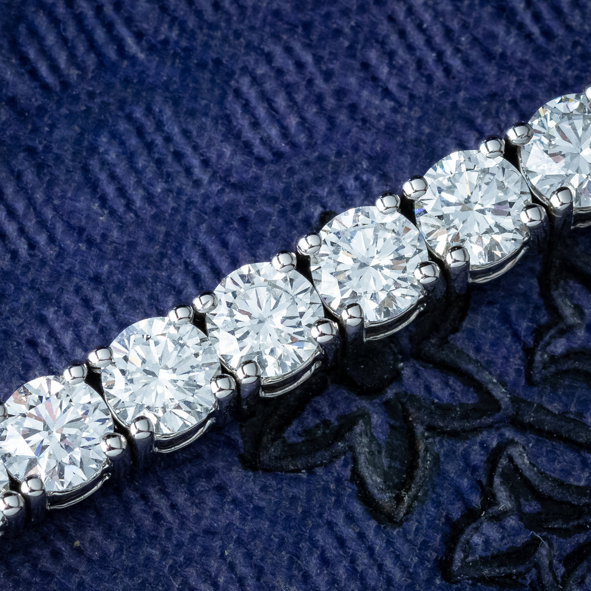 Art Deco Style Lab Grown Diamond Tennis Bracelet 12.56ct Total
