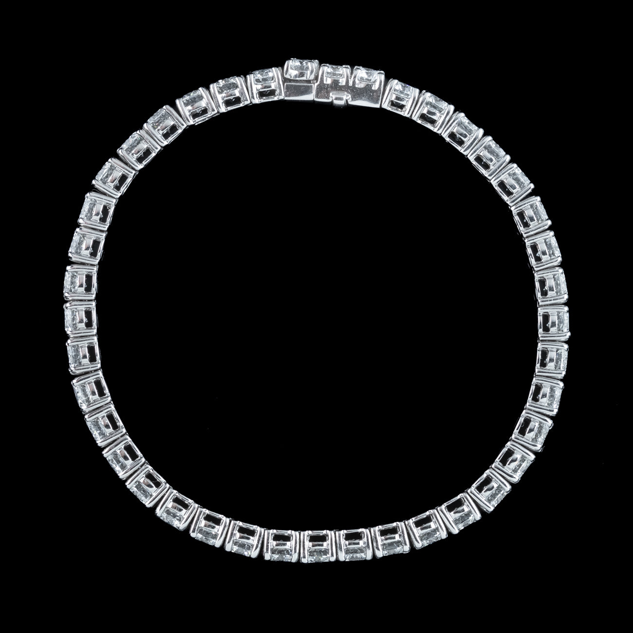 Art Deco Style Lab Grown Diamond Tennis Bracelet 12.56ct Total