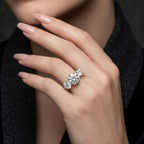 Edwardian Style Lab Grown Diamond Trilogy Ring 6.71ct Total With Certs