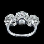 Edwardian Style Lab Grown Diamond Trilogy Ring 6.71ct Total With Certs
