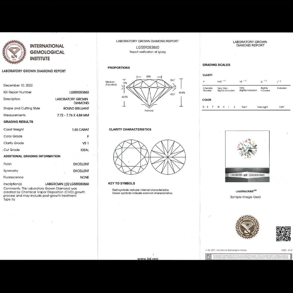 Edwardian Style Lab Grown Diamond Trilogy Ring 6.71ct Total With Certs