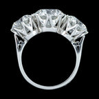 Edwardian Style Lab Grown Diamond Trilogy Ring 6.71ct Total With Certs