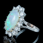 Opal Diamond Cocktail Ring 10ct Opal 