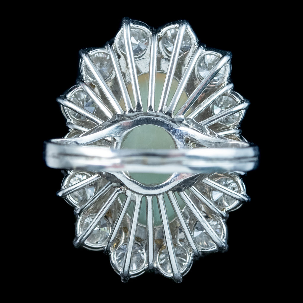Opal Diamond Cocktail Ring 10ct Opal 