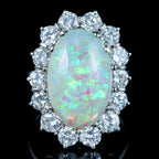 Opal Diamond Cocktail Ring 10ct Opal 