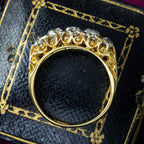 Antique Victorian Diamond Five Stone Ring 1ct Total