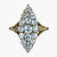 Antique Victorian Diamond Navette Cluster Ring 2.75ct Total