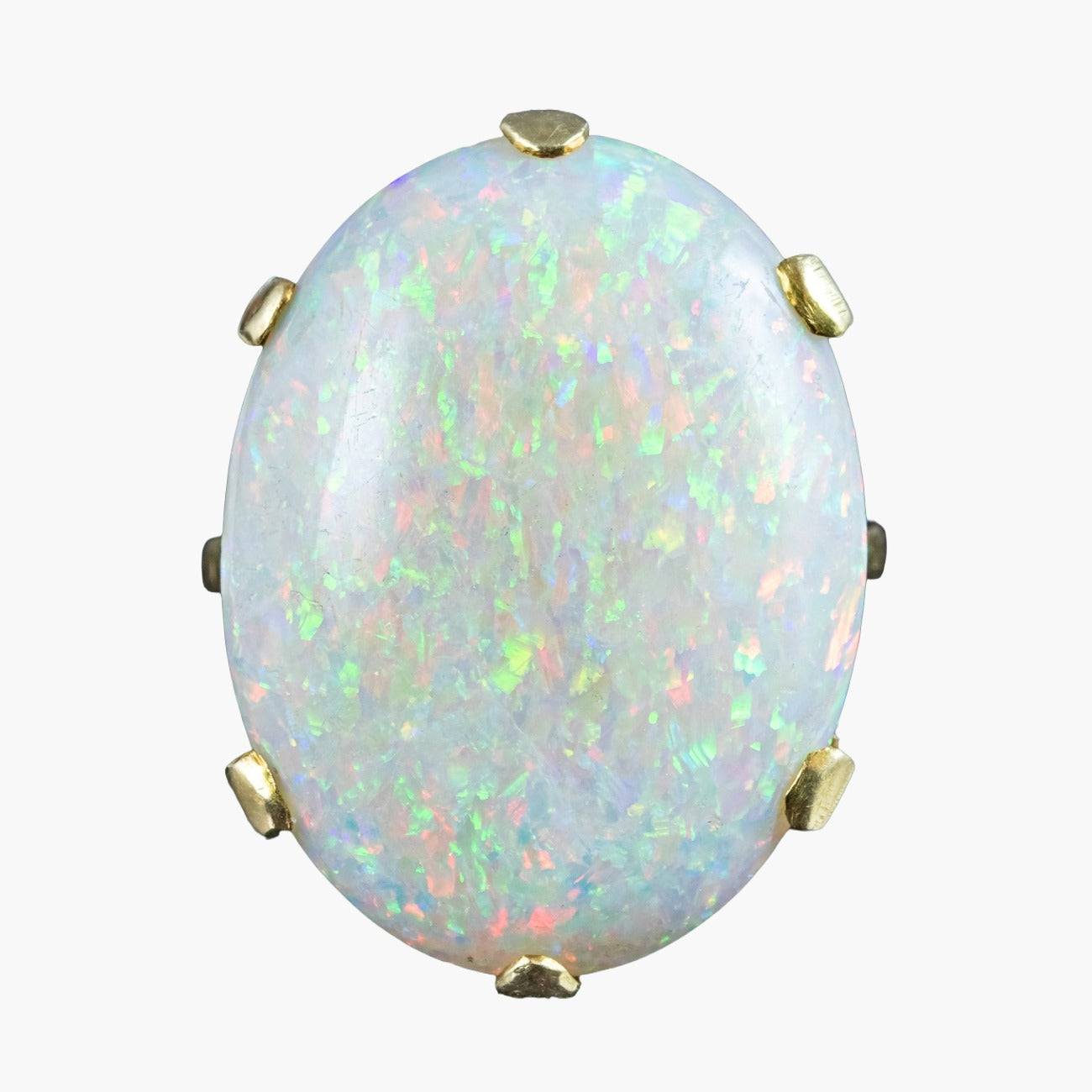 Antique Victorian Opal Statement Ring 15ct Natural Opal Main image
