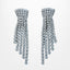 Art Deco Style Diamond Chandelier Tassel Earrings 18ct Gold 6.5ct Total