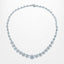 Edwardian Style Diamond Flower Riviere Necklace 18ct Gold 8ct Total