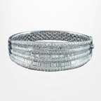 Art Deco Style Diamond Bangle 18ct Gold 9.58ct Total