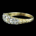 Antique Victorian Diamond Ring 2.15ct Old Cut Diamonds