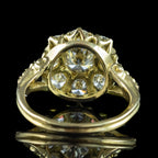 Victorian Style Diamond Cluster Ring 2.4ct Total