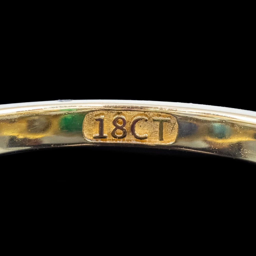 Victorian Style Multi-Gemstone Acrostic Band Ring Spells Dearest 