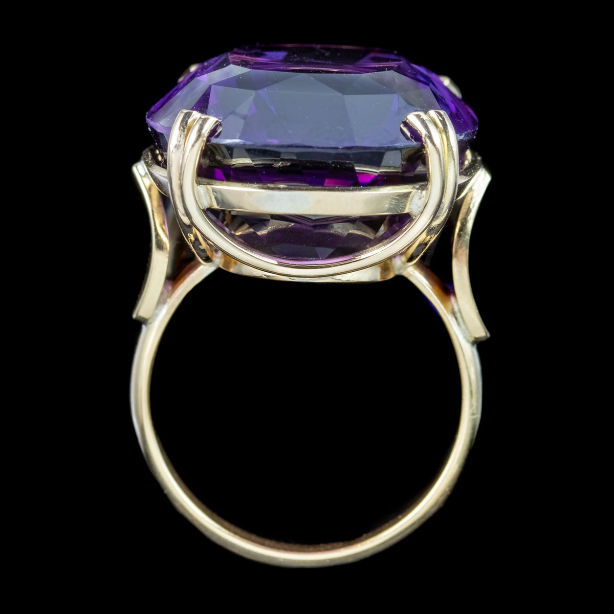 Vintage Amethyst Cocktail Ring 32ct Amethyst