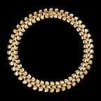 Vintage Choker Track Necklace 18ct Solid Gold