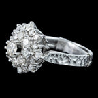 Vintage Diamond Cluster Ring 2.4ct Total