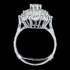 Vintage Diamond Cluster Ring 2.4ct Total