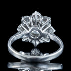 Vintage Diamond Daisy Cluster Ring 2.35ct Total Dated 1977