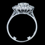 Vintage Diamond Daisy Cluster Ring 2.35ct Total Dated 1977
