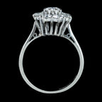 Vintage Diamond Daisy Cluster Ring 1.7ct Total
