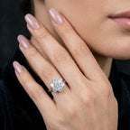 Vintage Diamond Daisy Cluster Ring 2.1ct Total