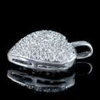 Vintage Diamond Heart Pendant 18ct Gold 0.50ct Of Diamond