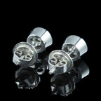 Vintage Diamond Solitaire Stud Earrings 18ct Gold 1.5ct Total
