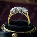 Vintage Diamond Trilogy Ring 1.6ct Total Dated 1970