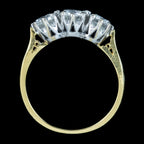 Vintage Diamond Trilogy Ring 1.6ct Total Dated 1970