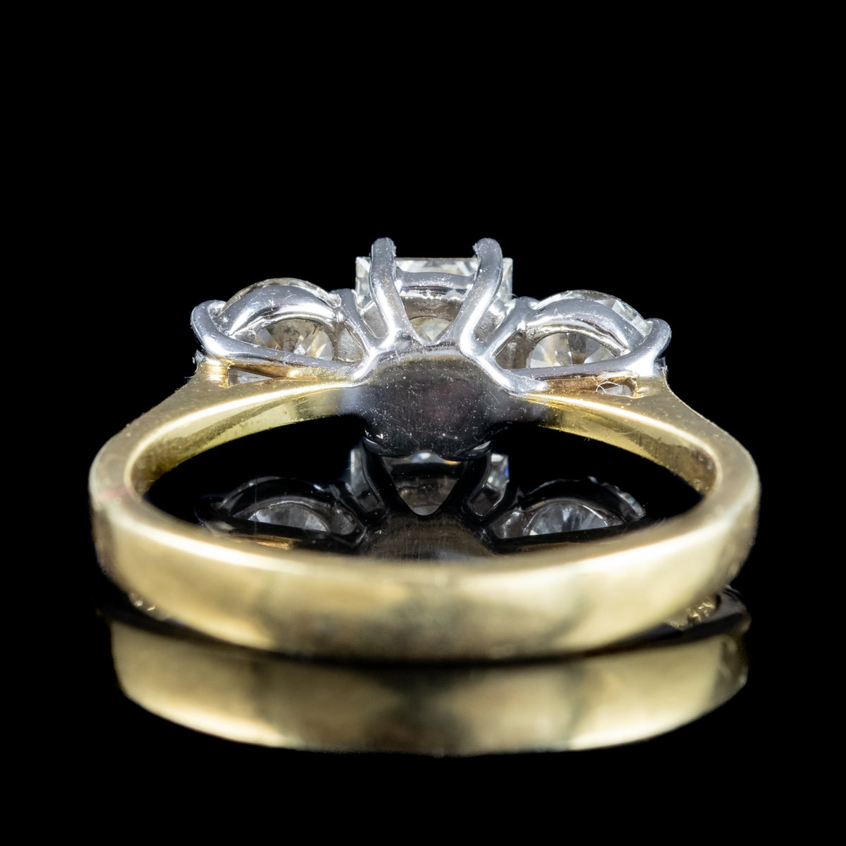 Vintage Diamond Trilogy Ring 1ct Total 