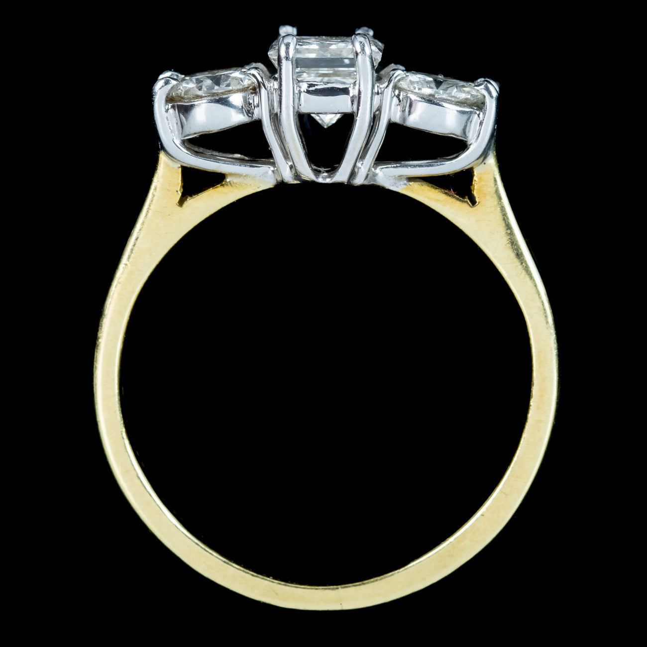 Vintage Diamond Trilogy Ring 1ct Total 