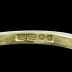 Vintage Emerald Ruby Diamond Trilogy Twist Ring Dated 1968