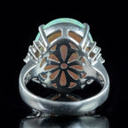 Vintage Opal Diamond Cocktail Ring 9.38ct Natural Opal